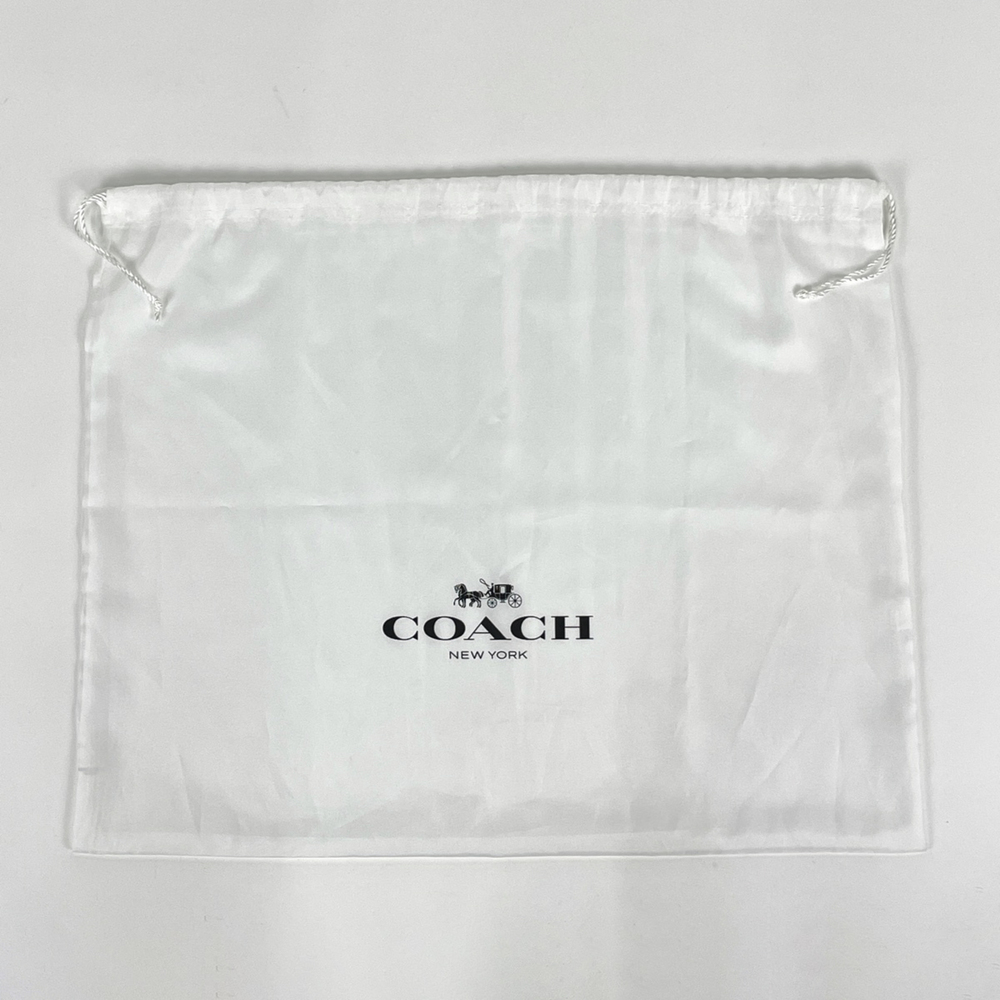 Coach tote bag, Bee color block leather, green and gray, C2594, women's. - Picture 7 of 7